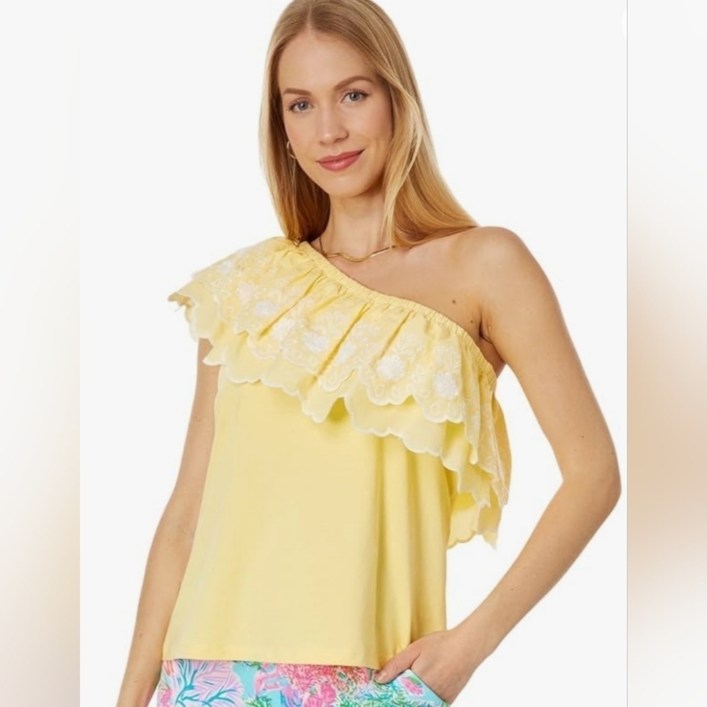 NWT Lilly Pulitzer Kym Knit One Shoulder Top